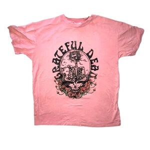 Cotton On Grateful Dead Rose Skull T-shirt Relaxed Boyfriend Fit Size Medium